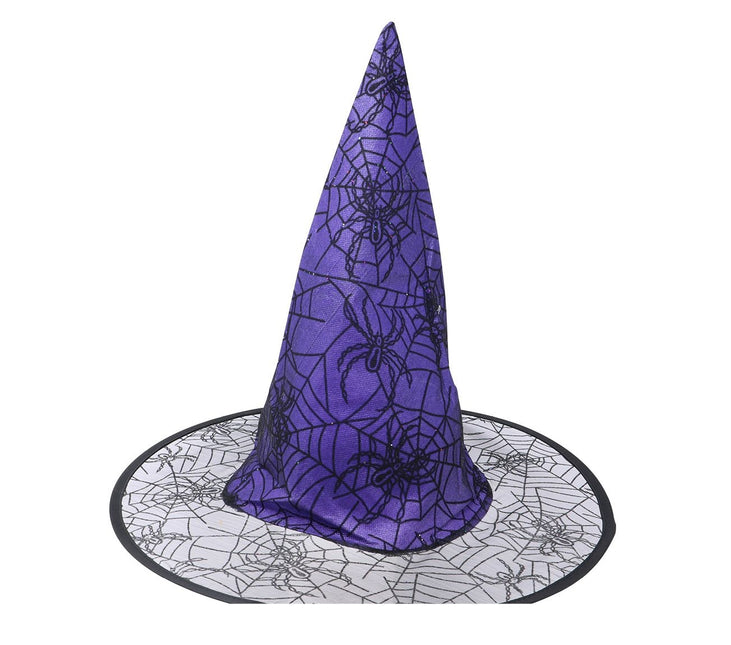 Cappello viola Strega Ragno