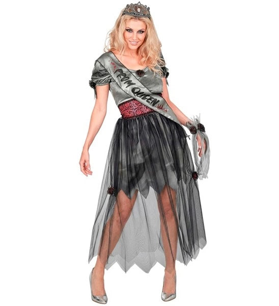 Costume da reginetta del ballo zombie