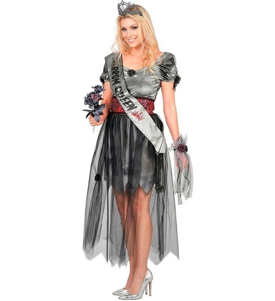 Costume da reginetta del ballo zombie