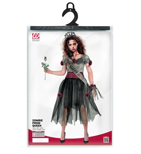 Costume da reginetta del ballo zombie