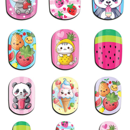Unghie finte colorate per bambini Tutti Sweety