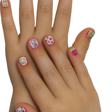 Unghie finte colorate per bambini Tutti Sweety