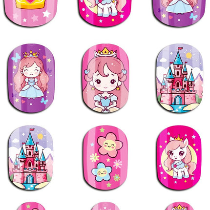 Unghie finte colorate per bambini "Piccola principessa"