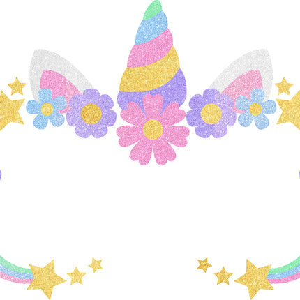 Adesivi colorati per il viso: unicorno per bambini