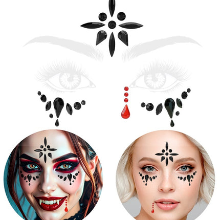 DECORAZIONE DEL VISO DEL VAMPIRO