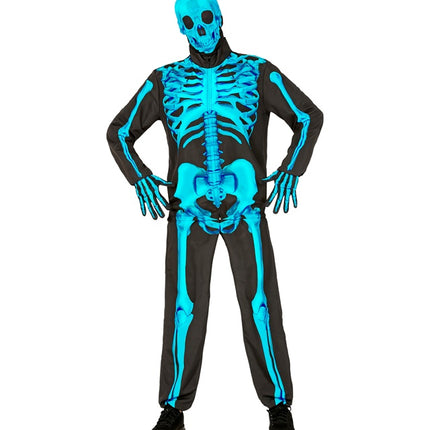 COSTUME DA SCHELETRO AL NEON