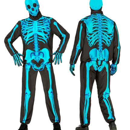 COSTUME DA SCHELETRO AL NEON