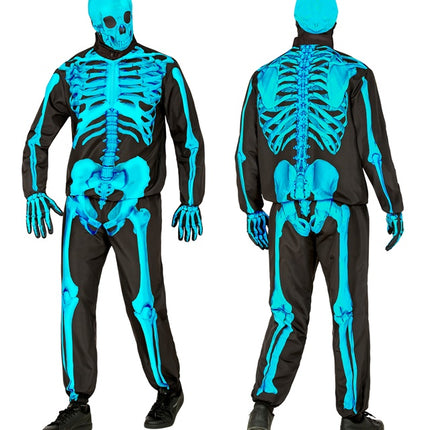 COSTUME DA SCHELETRO AL NEON
