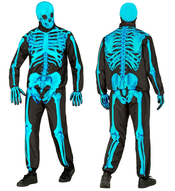 COSTUME DA SCHELETRO AL NEON