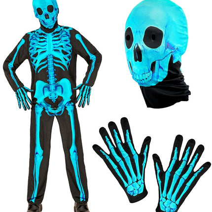 KOSTUUM NEON SKELET bambino