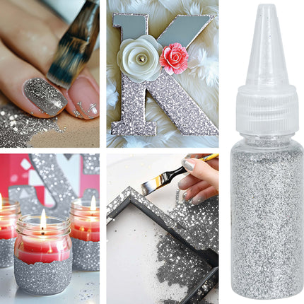 1 barattolo di glitter biodegradabile o 10 gr di argento