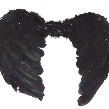 Ali d'angelo nero 60 cm