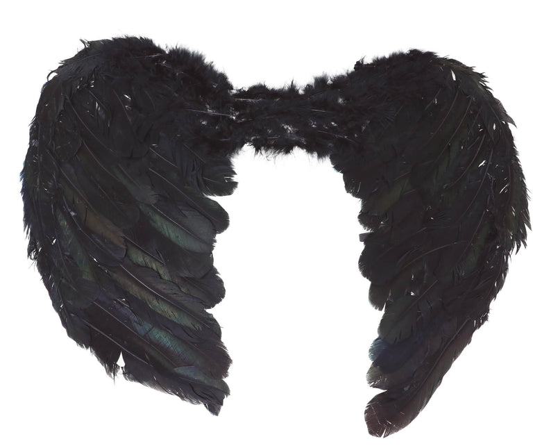 Ali d'angelo nero 60 cm