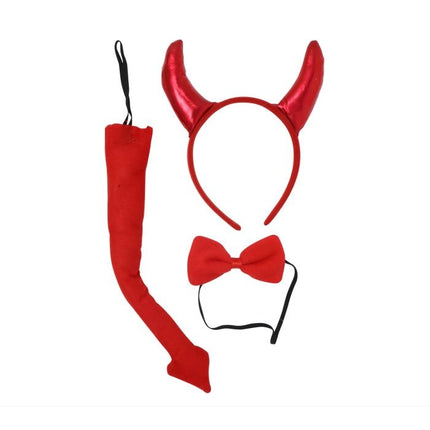 Set di accessori per Halloween Devil 3 pezzi