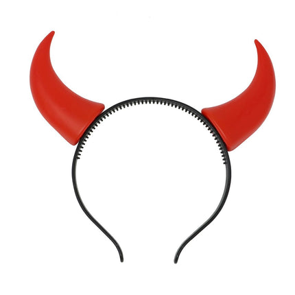 Cerchietto Halloween Corna del Diavolo Rosso