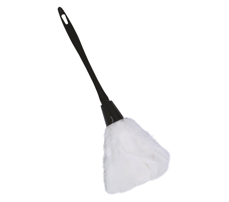 Spolverino di piume bianche 35 cm