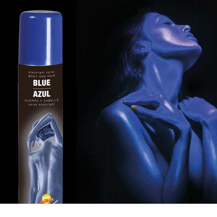 Spray per capelli e corpo UV Blue 75ml