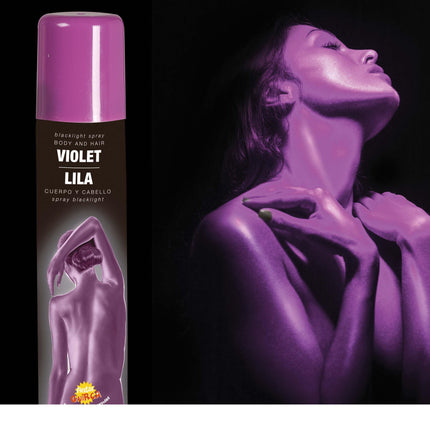 Spray per capelli e corpo UV Lilla 75ml