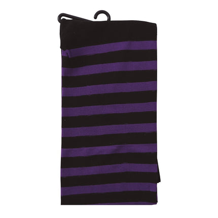 Collant di Halloween bambino nero lilla a righe