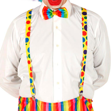 Bretelle clown a pois 92 cm