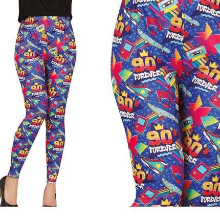 Pantaloni anni '90 da donna blu