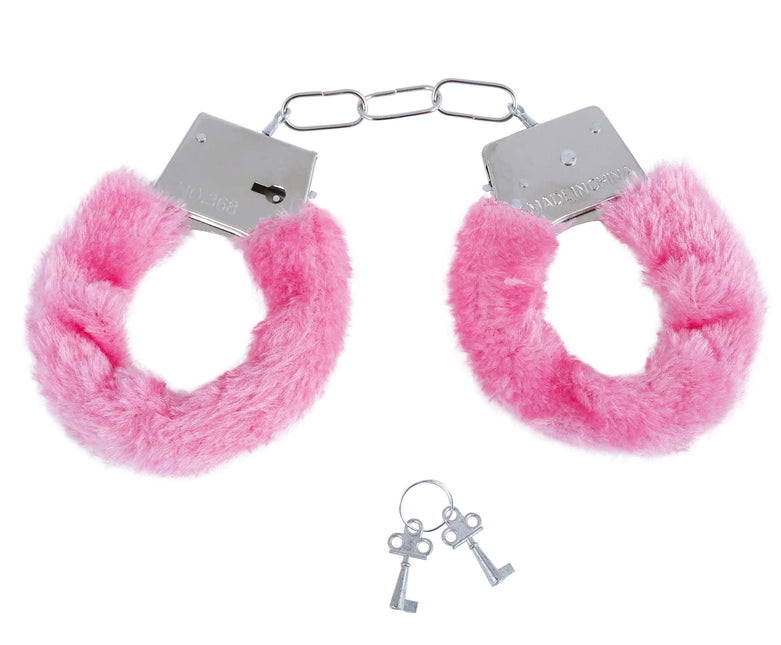 Manette in velluto rosa