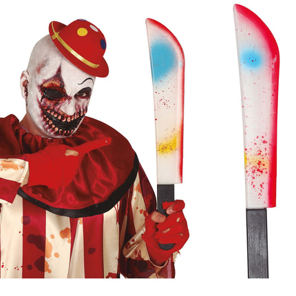Machete di Halloween multicolore 54 cm