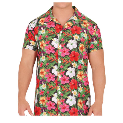 Camicetta Hawaii Fiori Uomo
