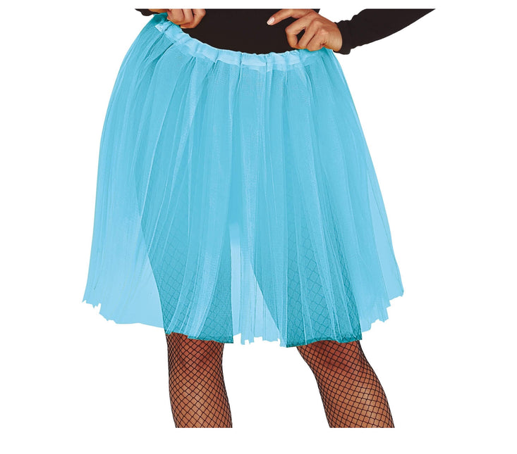 Tutù azzurro da donna 60 cm