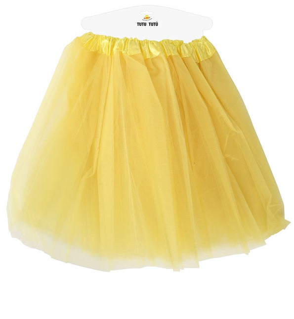 Tutù giallo da donna 60 cm