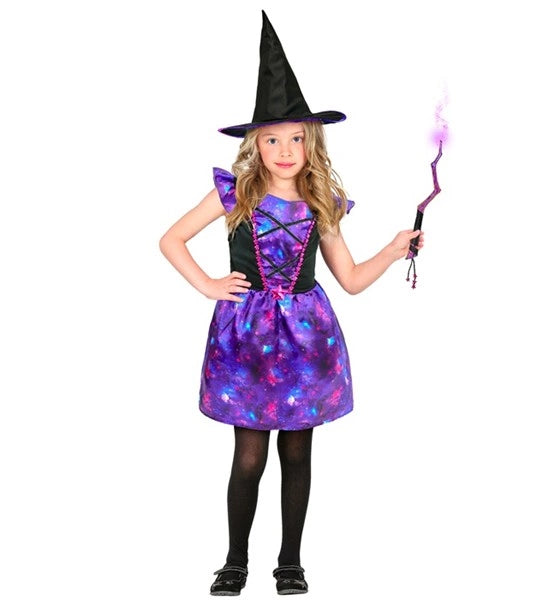 Costume da strega viola per bambini