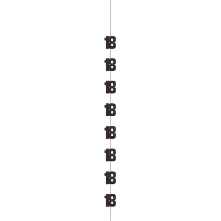 18 Jaar Hangdecoratie Zilver 1,52m van Unique koop je bij Partywinkel