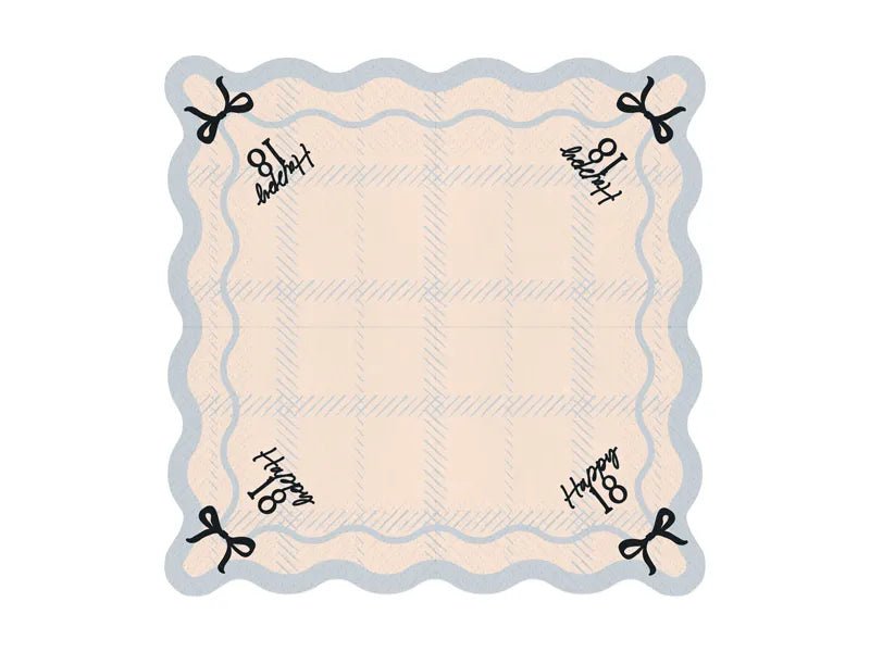 18 Jaar Servetten 33cm 12st van Partydeco koop je bij Partywinkel
