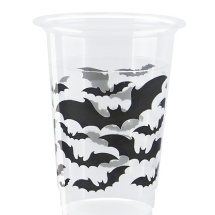 8 mazze da baseball BLK HLWN con coppa in plastica da 16 once