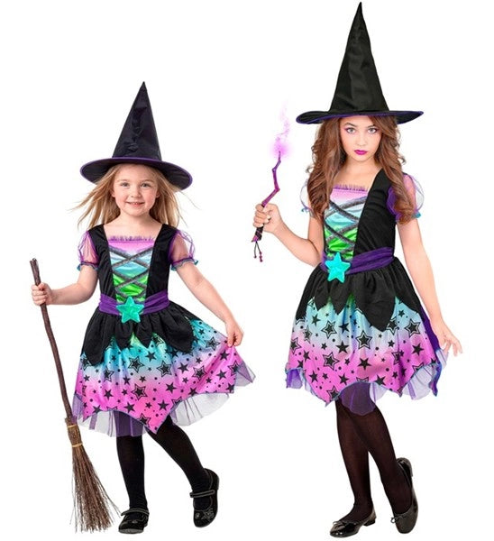 Costume da strega delle stelle per bambini