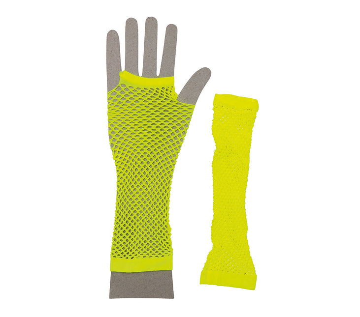 Guanto a rete giallo neon