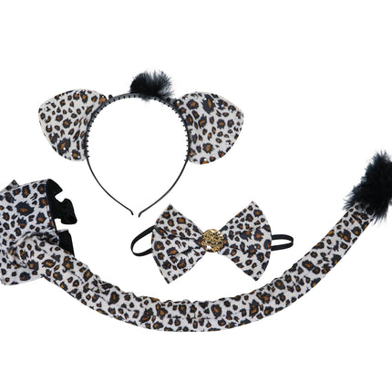 Set leopardo nero
