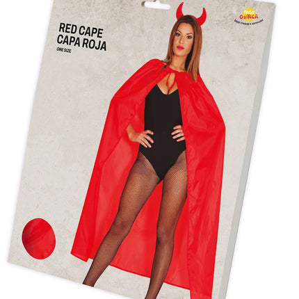 Capo di Halloween rosso 1,3 m