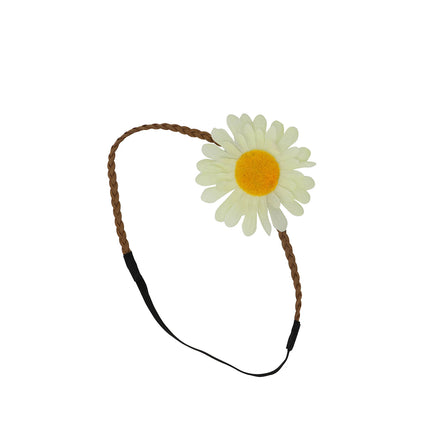 Cerchietto per capelli intrecciato con fiore