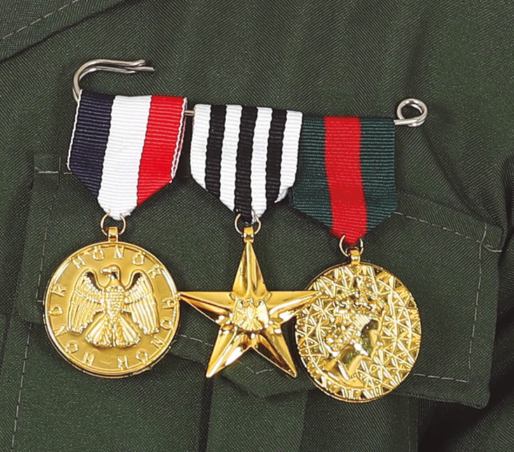Distintivo per medaglie militari 3 pezzi