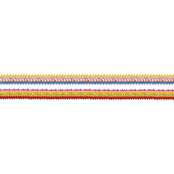 4 ghirlande multicolori di carta 8 x 200 cm