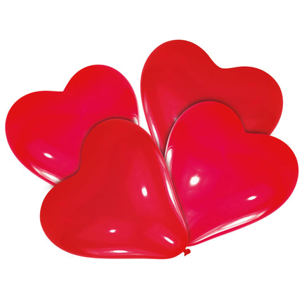 Palloncini cuore rosso 30,4 cm 4 pezzi