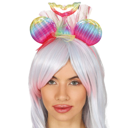 Tiara da sirena multicolore