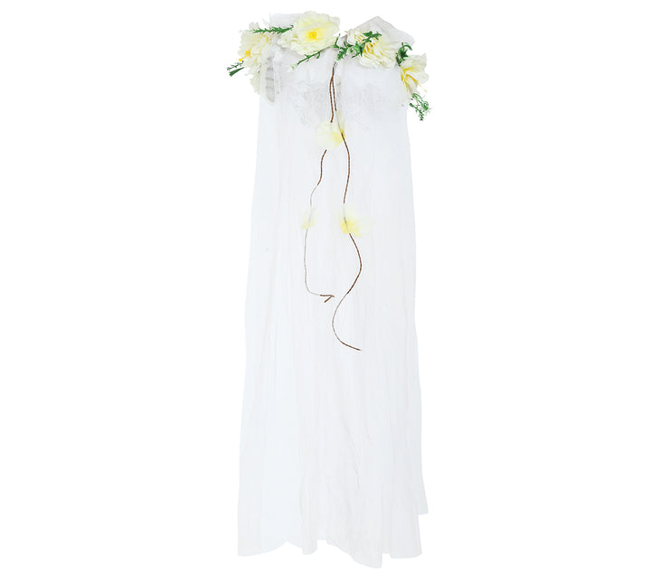 Velo di fiori con diadema