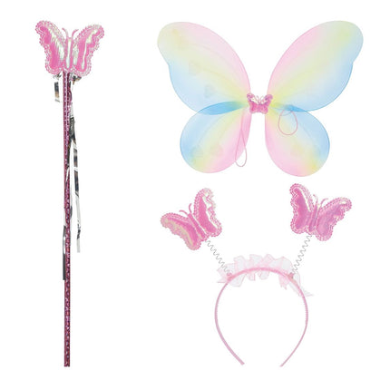 Set di farfalle colorate 3 pezzi
