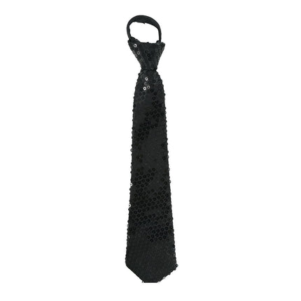 Cravatta nera Glitter Paillet