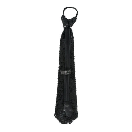 Cravatta nera Glitter Paillet