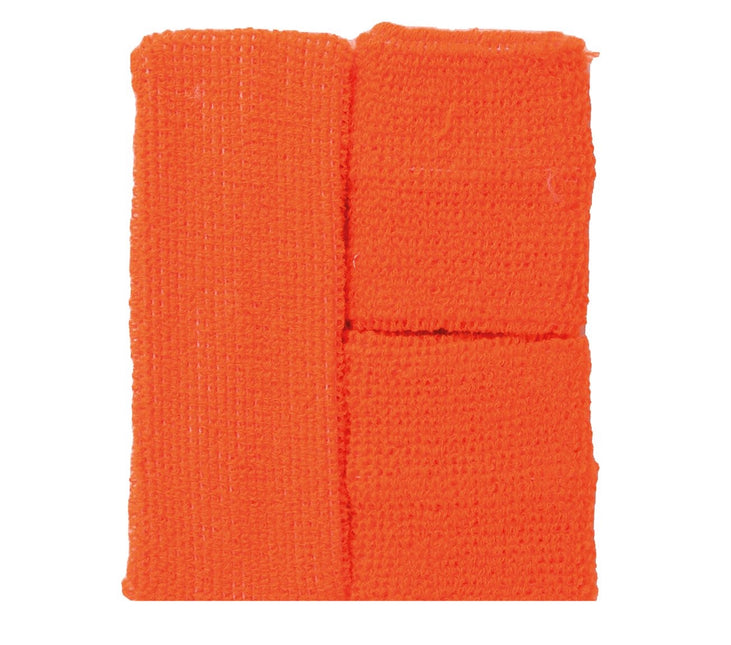 Fasce Sudore Arancione Set 3 pezzi