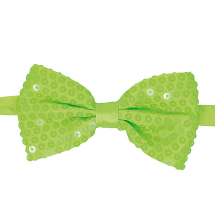 Fiocco verde neon glitterato 13 cm