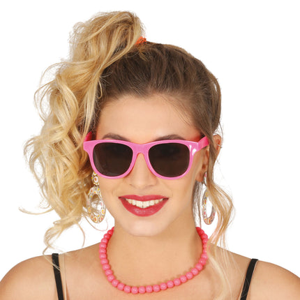 Occhiali di protezione rosa neon